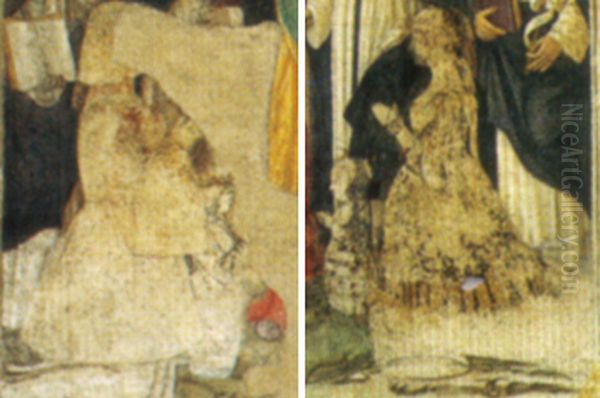 Sforza Family portraits in Santa Maria delle Grazie by Leonardo da Vinci Oil Painting by Leonardo Da Vinci