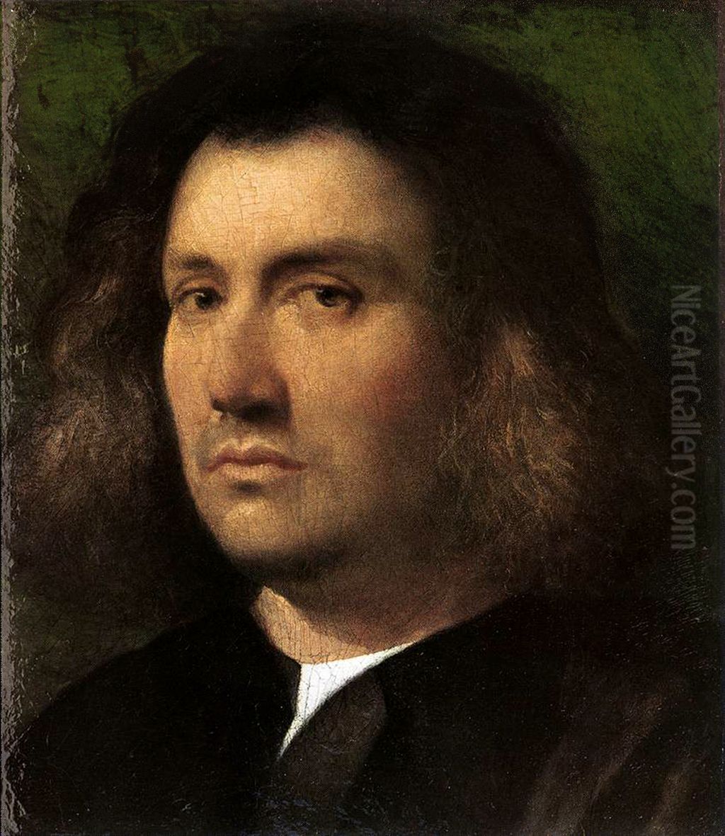 Portrat eines Mannes (Buste eines Mannes) Oil Painting by Giorgione
