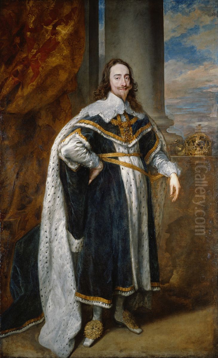 Charles I (1600-1649) Oil Painting by Sir Anthony Van Dyck