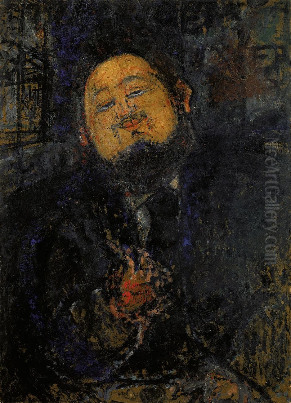 Portrait ofDiego Rivera Oil Painting by Amedeo Modigliani