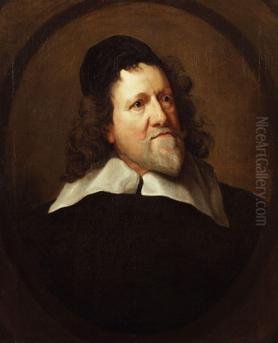 Inigo Jones Oil Painting by Sir Anthony Van Dyck