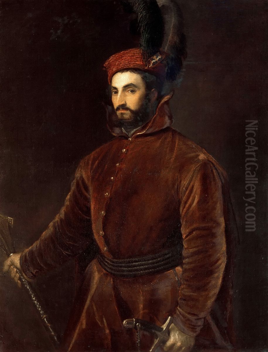 Ritratto di Ippolito de' Medici Oil Painting by Titian