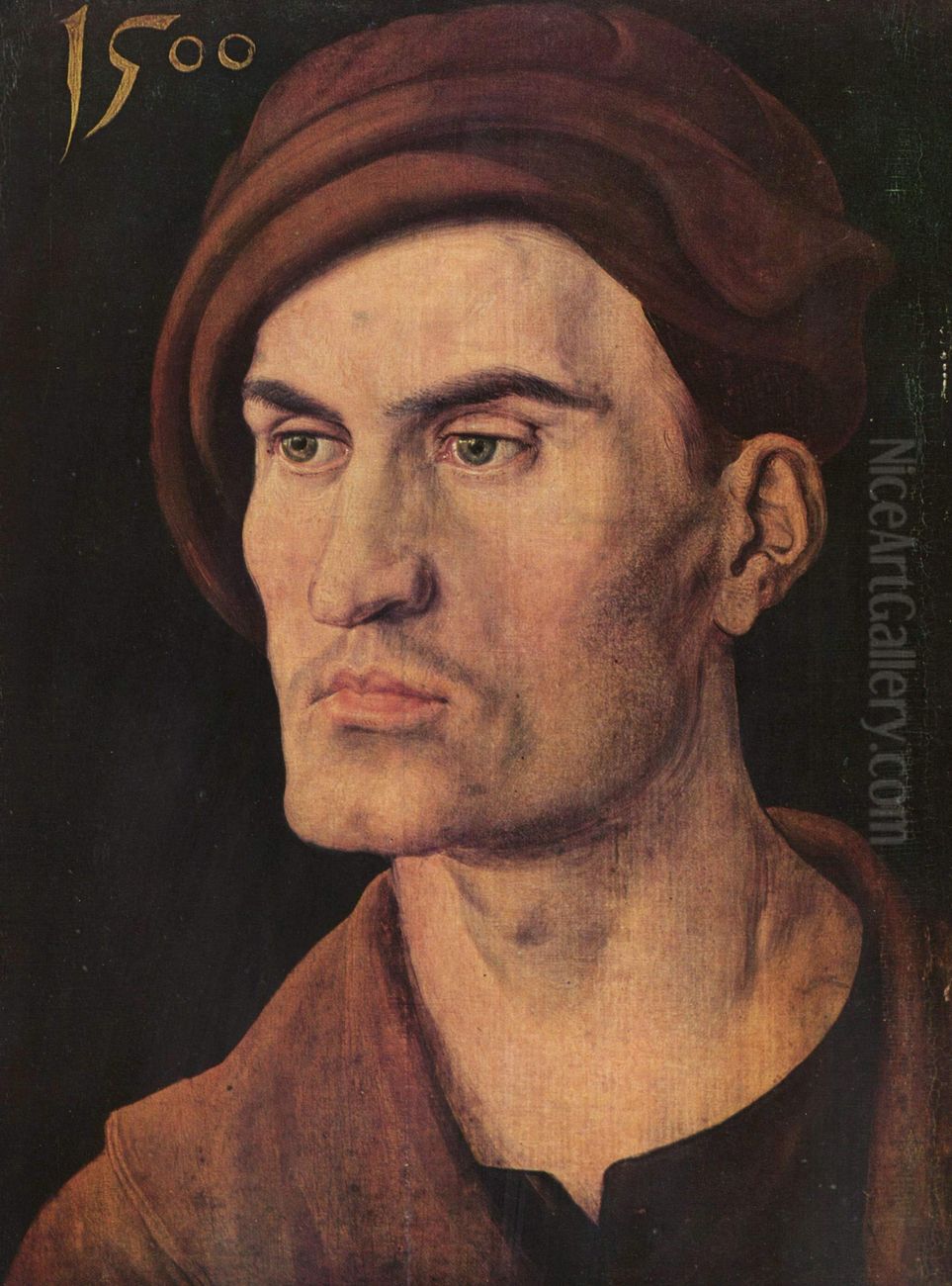 Bildnis eines jungen Mannes Oil Painting by Albrecht Durer