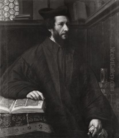 Ritratto di un prelato Oil Painting by Alessandro Bonvicino (Moretto da Brescia)