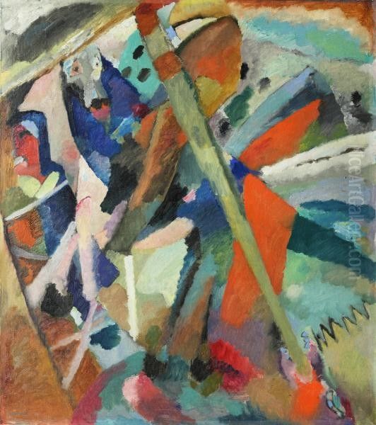St. George (II) Oil Painting by Wassily Kandinsky