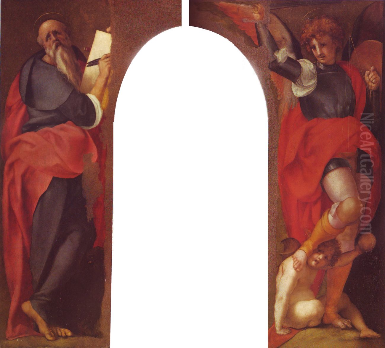 Hl. Johannes Evangelist Oil Painting by Pontormo