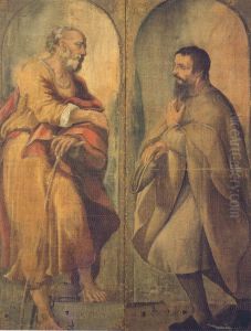 Saint Joseph and a follower