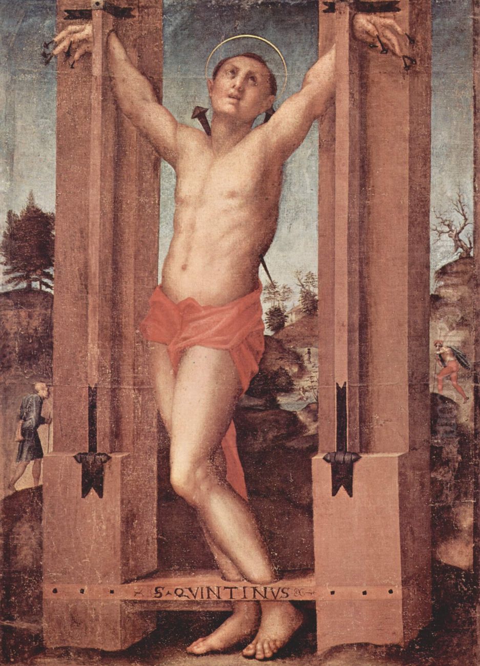 Saint Quentin Oil Painting by Pontormo