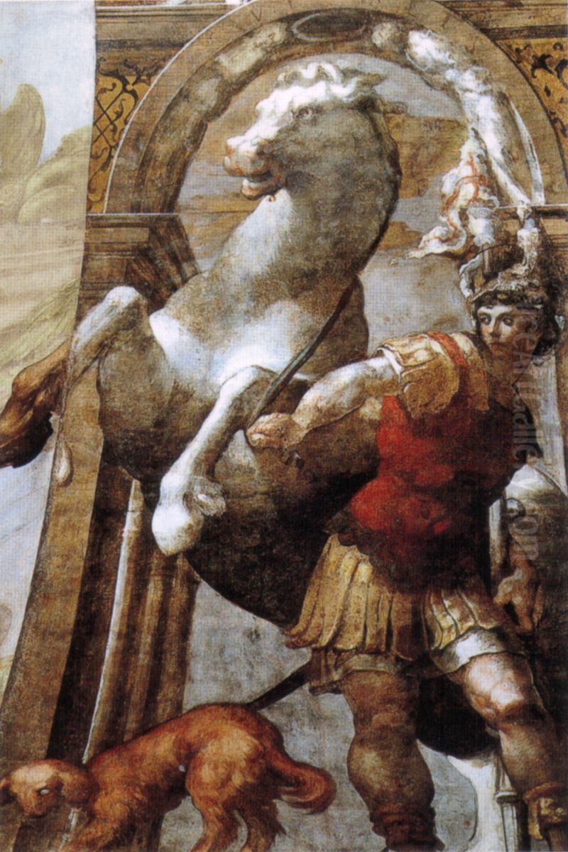 Saint Vitalis and the horse Oil Painting by Parmigianino