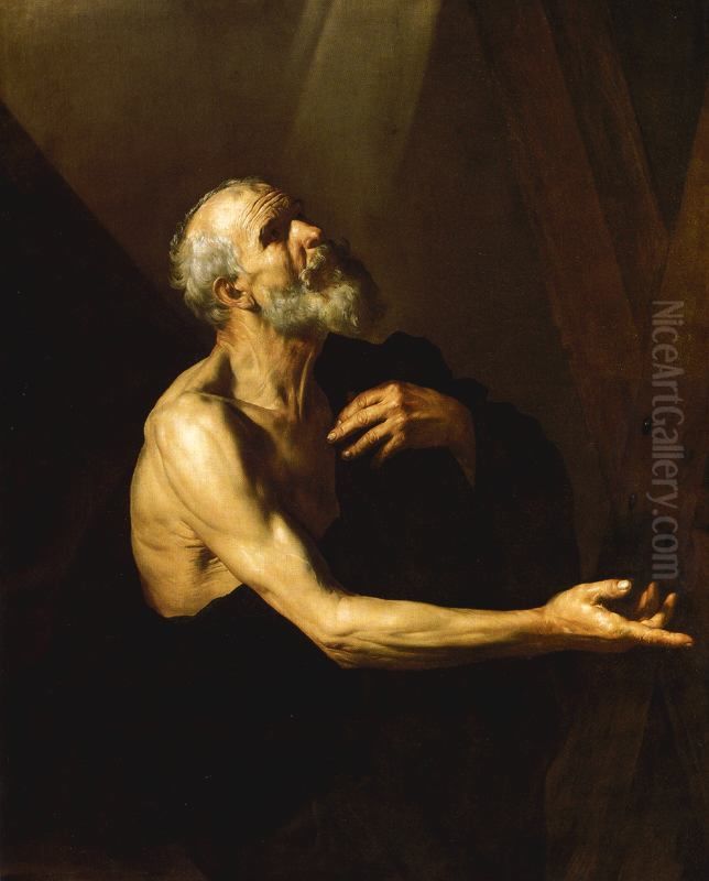 Saint Andrew Oil Painting by Jusepe de Ribera