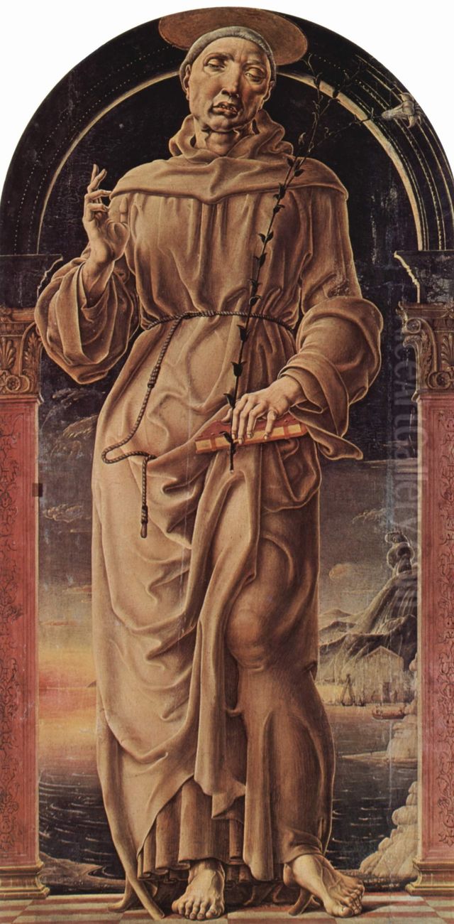Hl. Antonius von Padua Oil Painting by Cosimo Tura