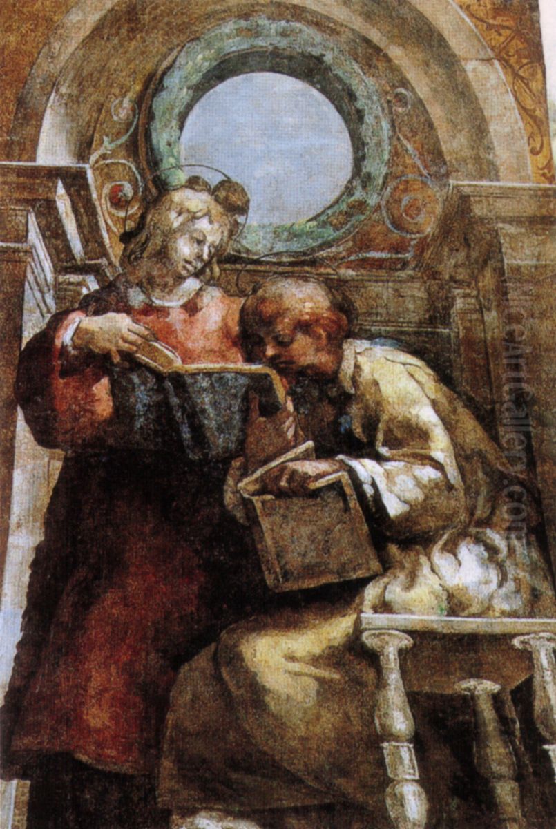 Saints Stephen and Lawrence Oil Painting by Parmigianino
