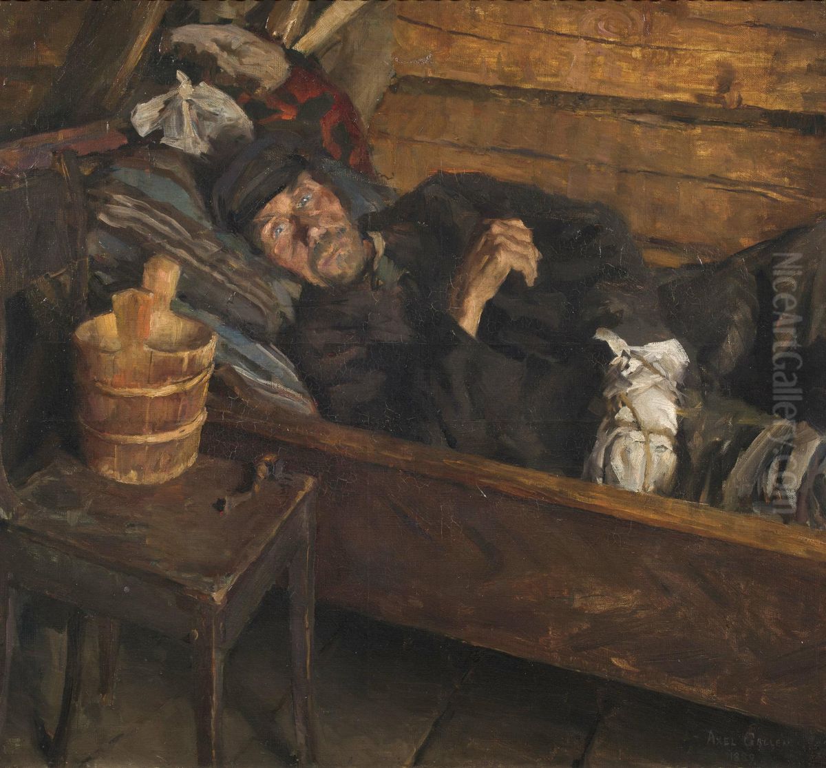 Sarfeber Oil Painting by Akseli Valdemar Gallen-Kallela