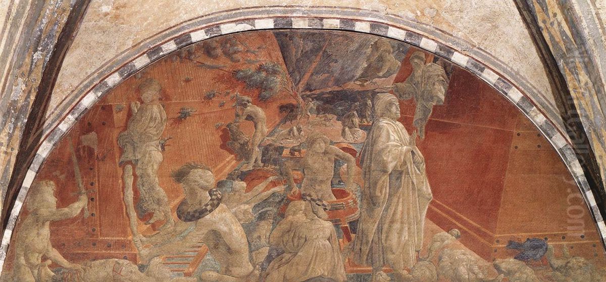 Flood and Waters Subsiding Oil Painting by Paolo Uccello