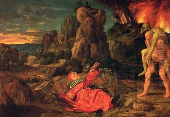 The Temptation of Saint Jerome Oil Painting by Giovanni Girolamo Savoldo