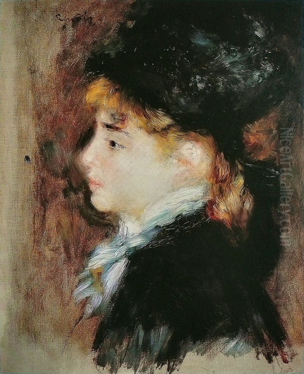 Portrait dit de Margot Oil Painting by Pierre Auguste Renoir
