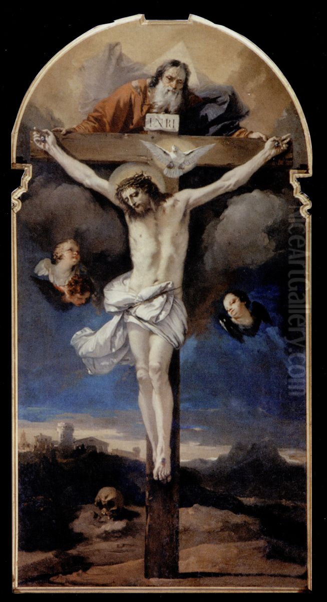 Trinity Oil Painting by Giovanni Battista Tiepolo