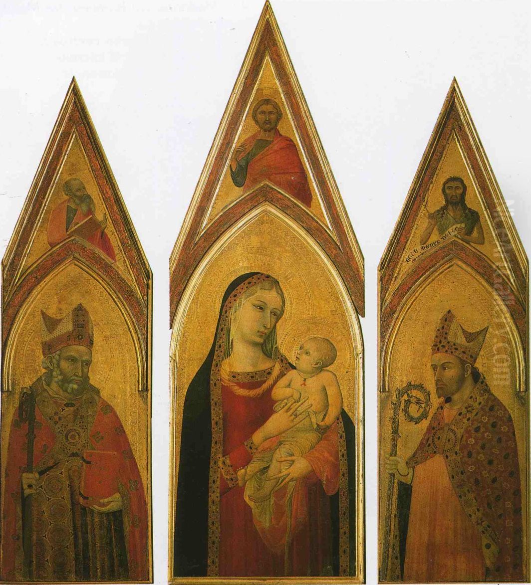 Trittico di San Procolo Oil Painting by Ambrogio Lorenzetti