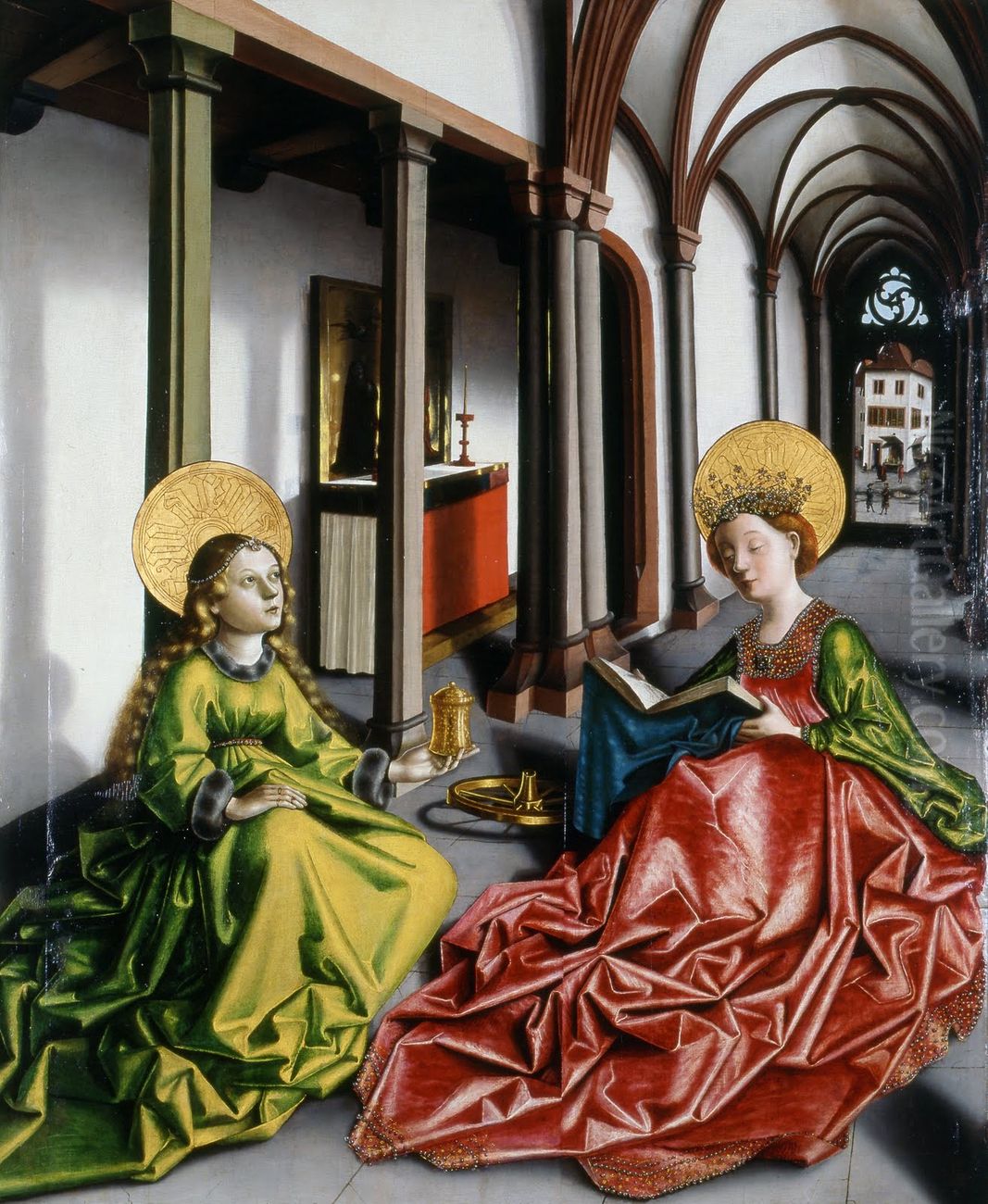 Sainte Madeleine et sainte Catherine Oil Painting by Konrad Witz