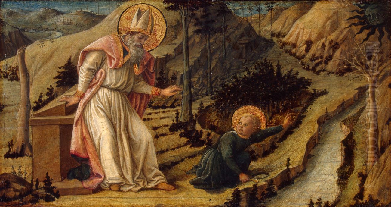 Vision of St Augustine Oil Painting by Filippo Lippi