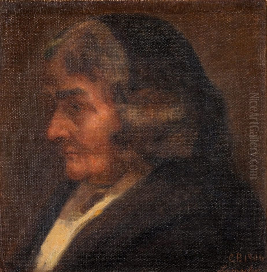 Forfatterinden frk. Christine Daugaard Oil Painting by Caja Prytz