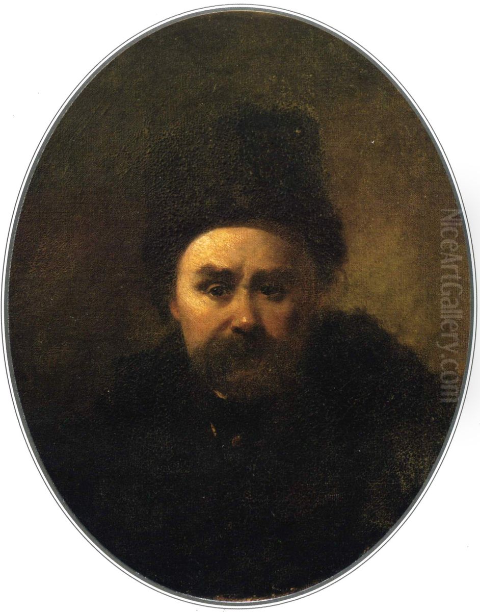 Self-Portrait Oil Painting by Taras Shevchenko
