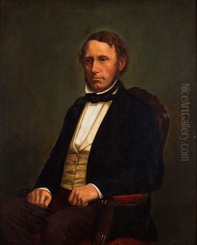 Kaptajn J. F. Muller Oil Painting by Jorgen Roed