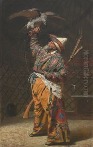 A Rich Kirghiz Huntsman with a Falcon
