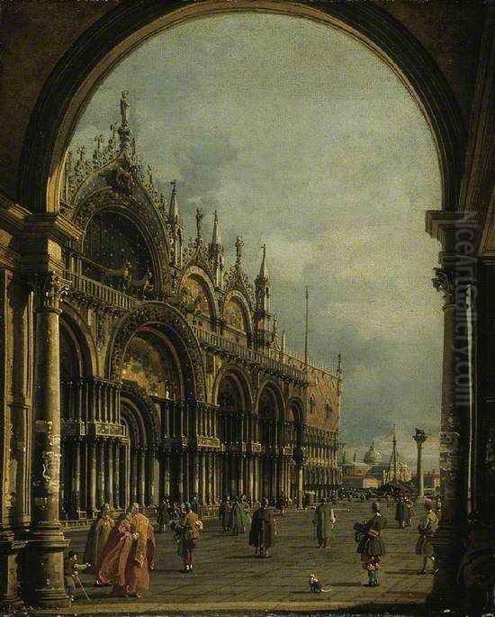 St Mark's, Venice Oil Painting by Canaletto