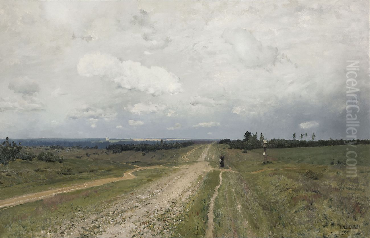 The Vladimirka Oil Painting by Isaac Levitan
