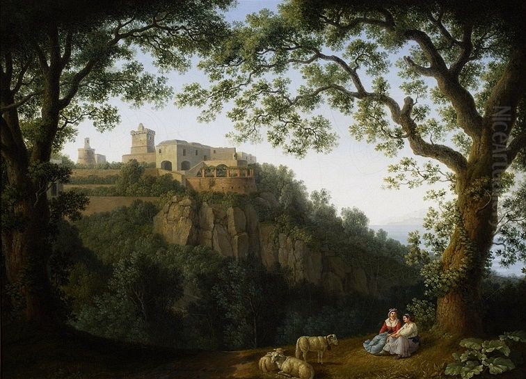 Original titleAnsicht von Massa Lubrense Oil Painting by Jacob Philipp Hackert