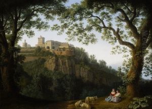 Landscape with a view of the Jesuit college at Massa Lubrense