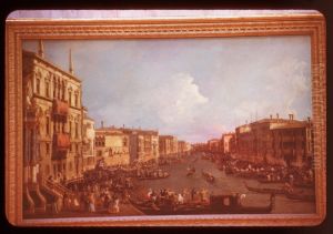 View on the Grand Canal from the Palazzo Balbi to the Bridge of Rialto, during a Regatta