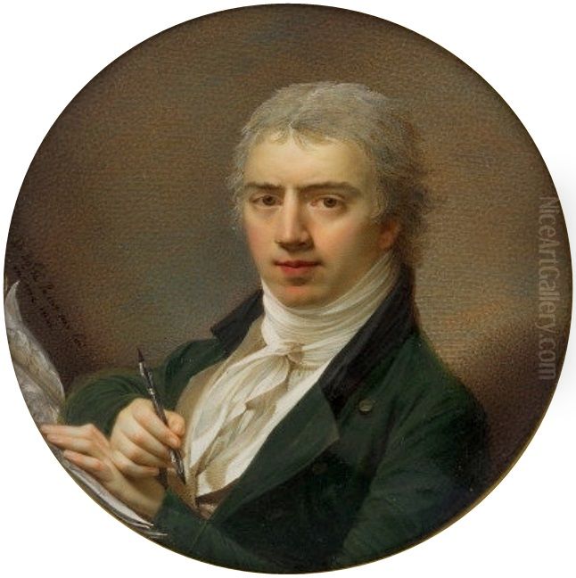 Self-portrait. Oil Painting by Johann Dominik Bossi
