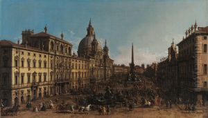 View of the Piazza Navona, Rome.