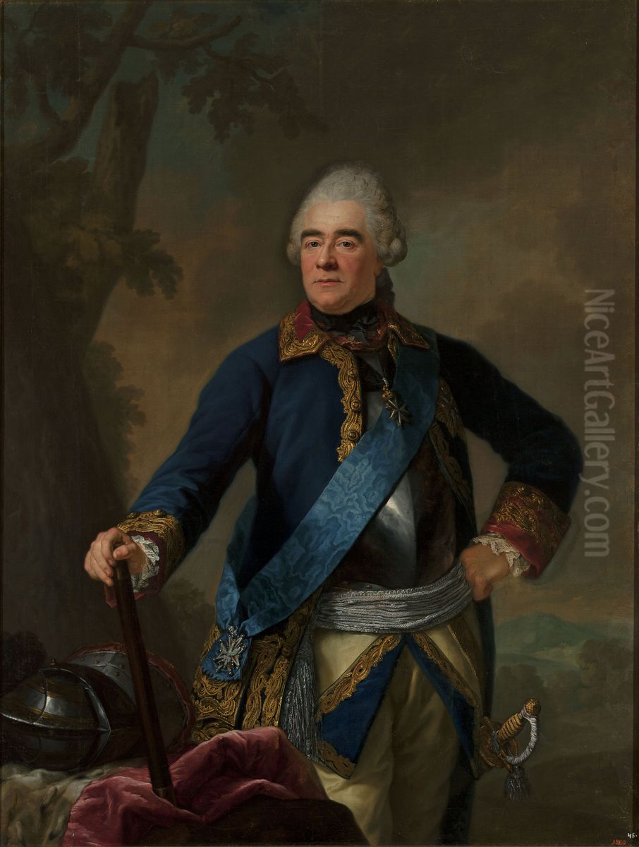 Portret Georga Sachsa Oil Painting by Anton Graff