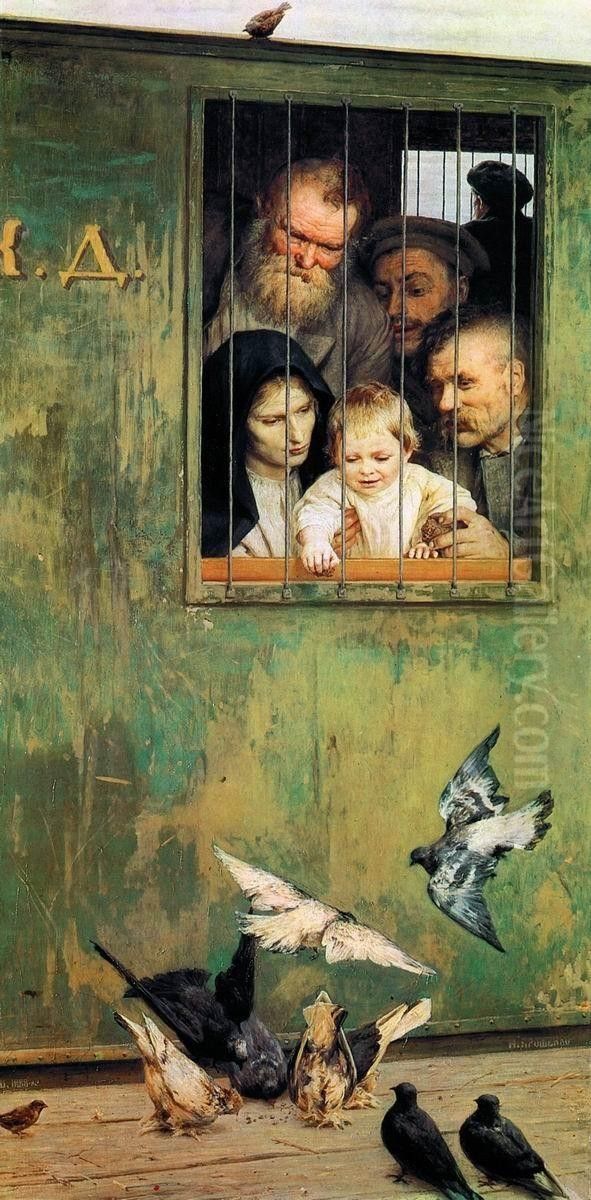 Everywhere life Oil Painting by Nikolai Yaroshenko