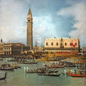 Ruckkehr des Bucintoro zum Pier am HimmelfahrtstagEnglish:Return of the Bucintoro to the pier on Ascension DayFrancais:Retour du Bucintoro a l'embarcadere le jour de l'AscensionItaliano:Il Ritorno del Bucintoro al molo nel giorno dell'Ascensione