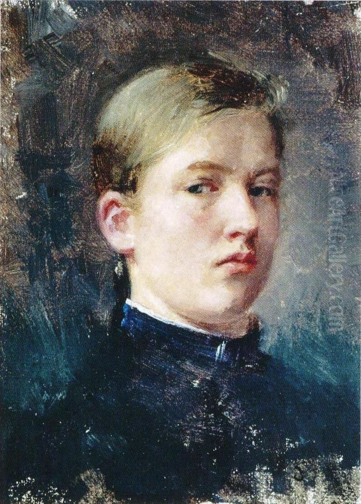 Self-Portrait Oil Painting by Venny Soldan-Brofeldt