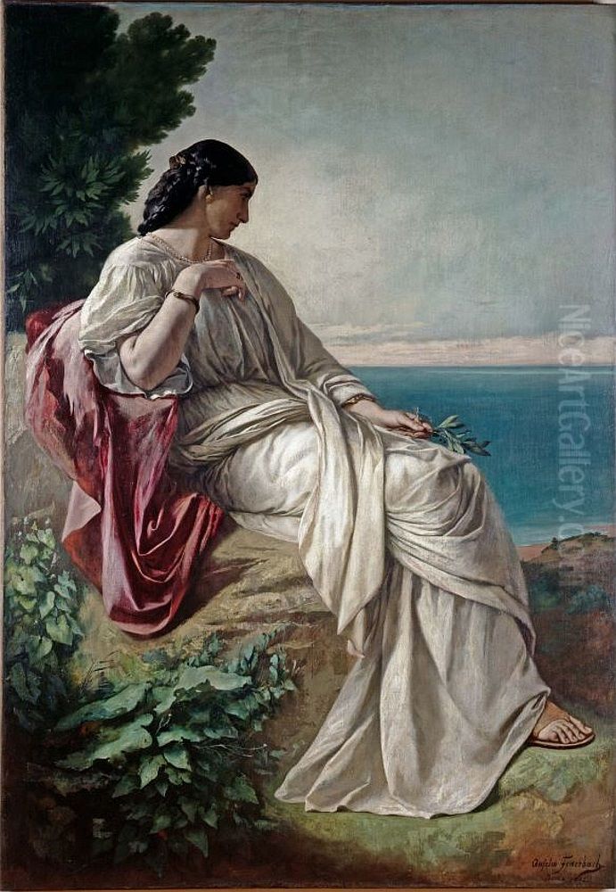 Iphigenie Oil Painting by Anselm Friedrich Feuerbach