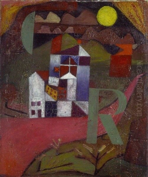Villa R Oil Painting by Paul Klee