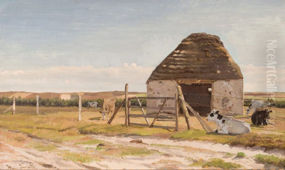 Fra Gatten hede, Himmerland Oil Painting by Hans Smidth