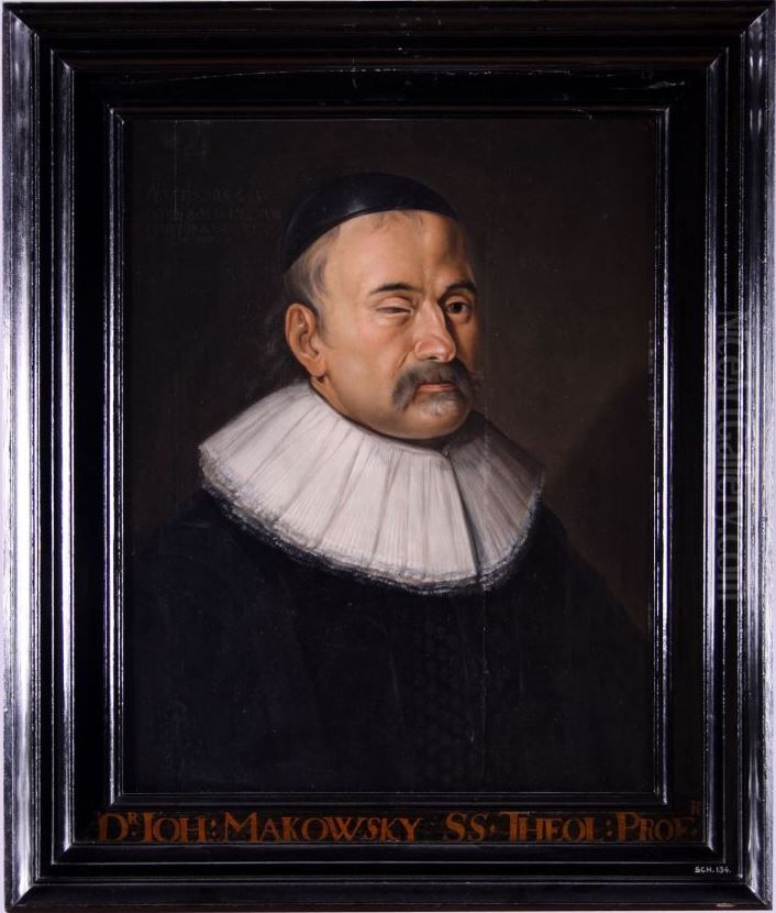Portrait of Johannes Maccovius Oil Painting by Johannes Pandelius