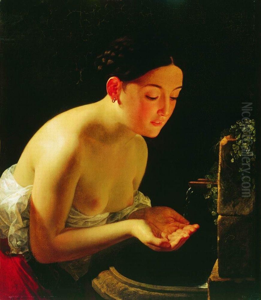 Italian morning Oil Painting by Karl Bryullov
