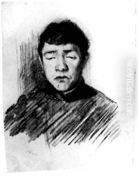 Portrait of a man / Portrait of a woman Oil Painting by Kasimir Sevrinovitch Malevich
