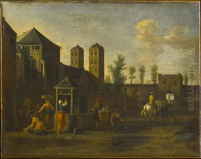 Church of Saint Gereon, Cologne Oil Painting by Gerrit Adriaenszoon Berckheyde
