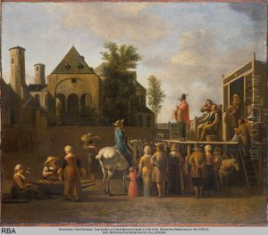 Tooth-puller before the St. Maria im Kapitol, Cologne