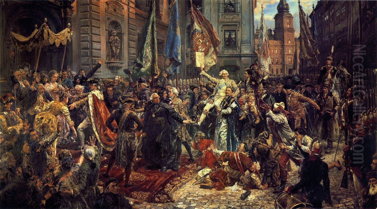 Constitution of May 3, 1791 Oil Painting by Jan Matejko