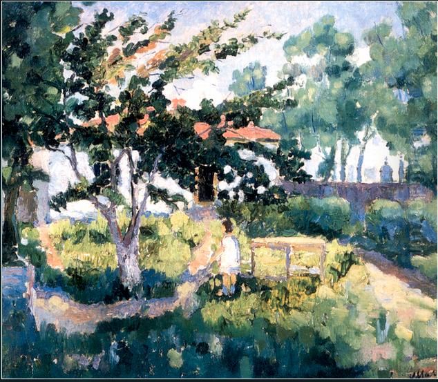 Summer Landscape Oil Painting by Kasimir Sevrinovitch Malevich