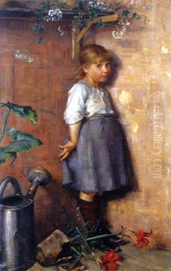 Huono omatunto Oil Painting by Maria Wiik